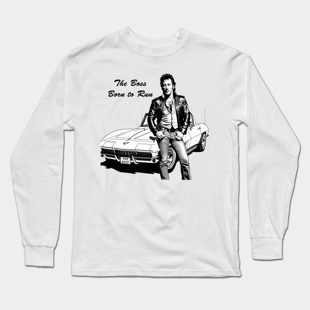 The Boss Springsteen Long Sleeve T-Shirt by Ruggeri Collection